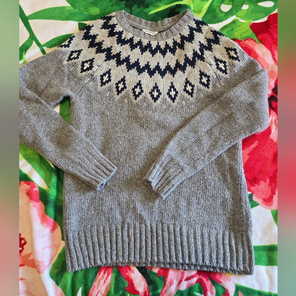 Fair Isle Windriver Knit Pull Over Sweater